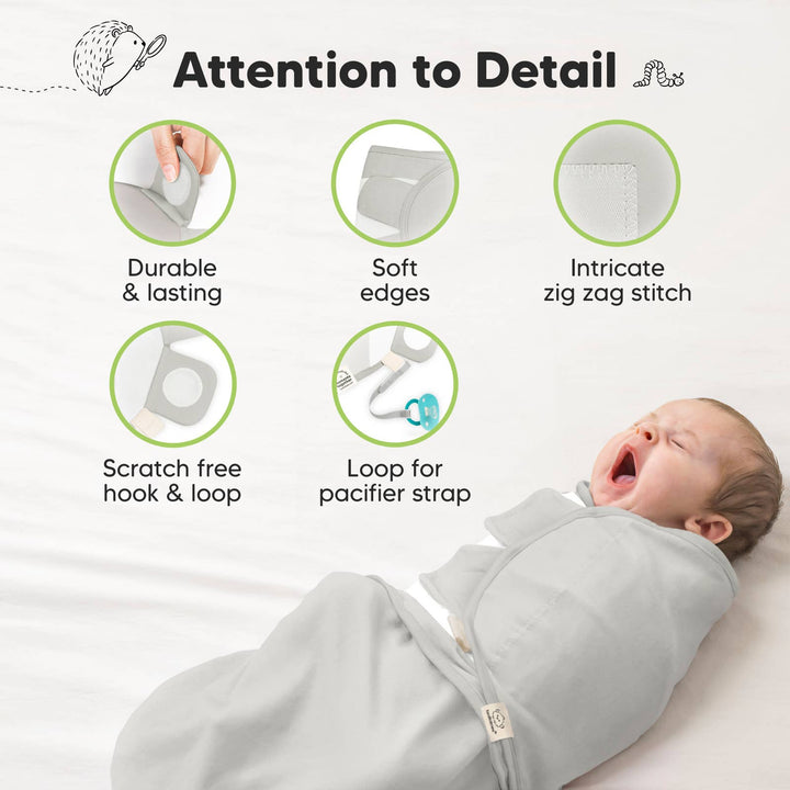3pk Soothe Baby Swaddles 0-3 Months, Sleep Sack for Newborns