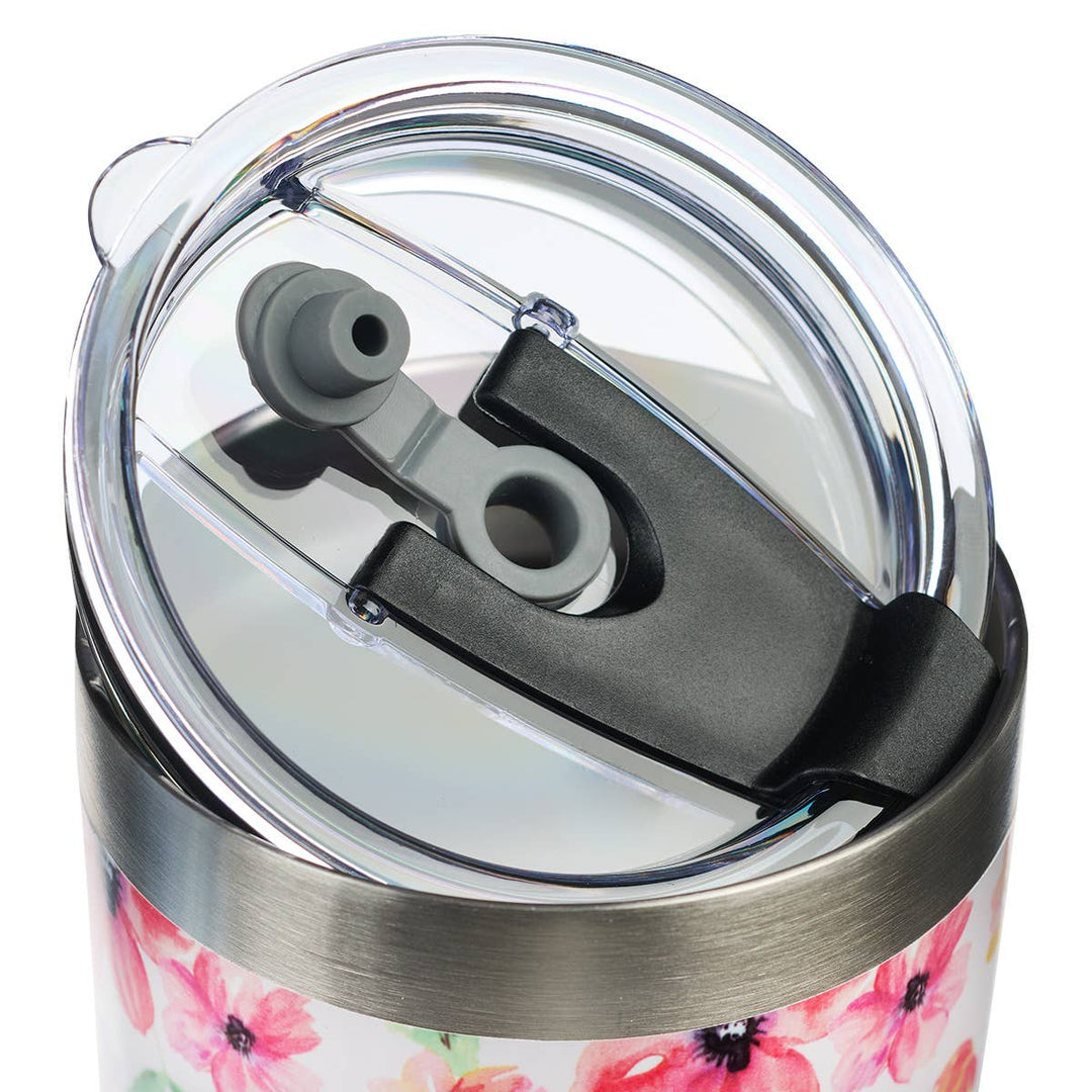 Kindness Matters Pink Cosmos Stainless Steel Travel Mug with