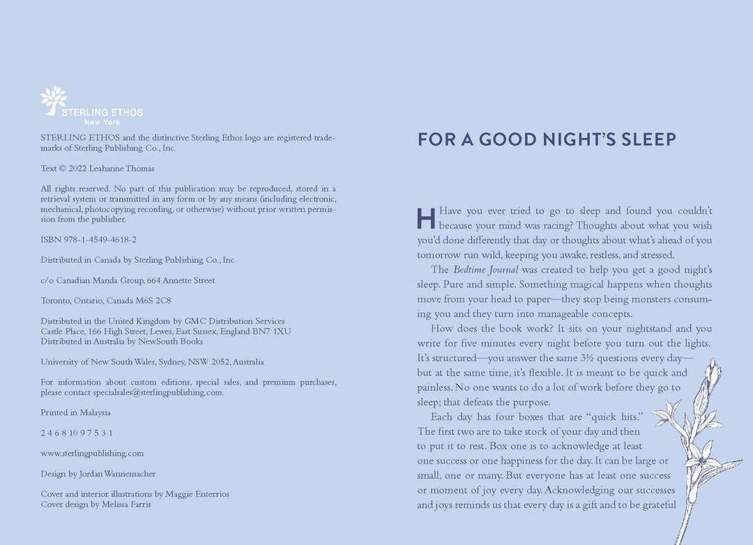 Bedtime Journal by Leahanne Thomas