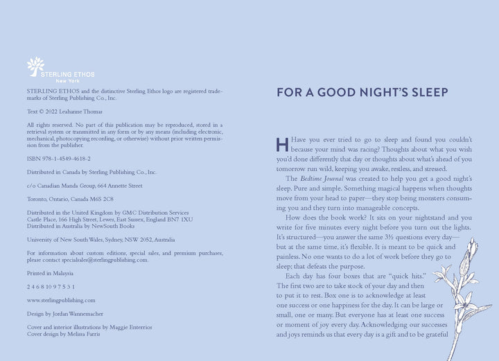 Bedtime Journal by Leahanne Thomas