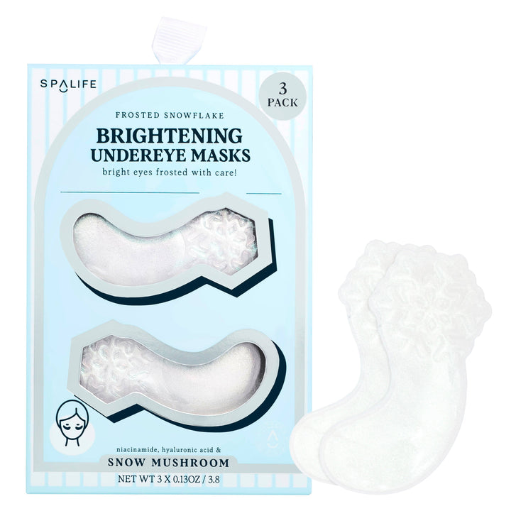 Christmas Holiday Frosted Snowflake Hydrogel Undereye Masks