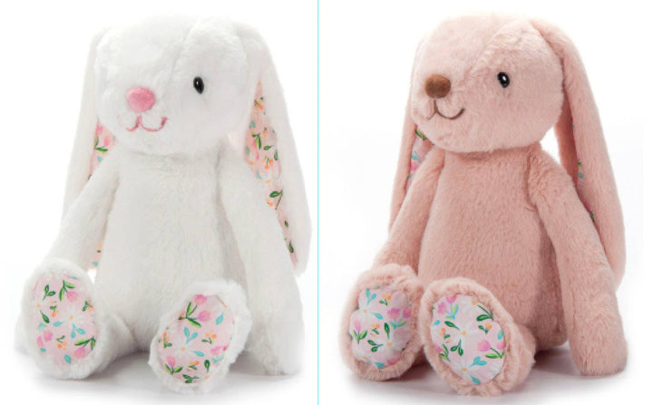 11" (28cm) Meadow Bunnies Asst - Tan, white