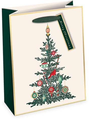 Vertical Gift Bag  Premium Vintage Tree