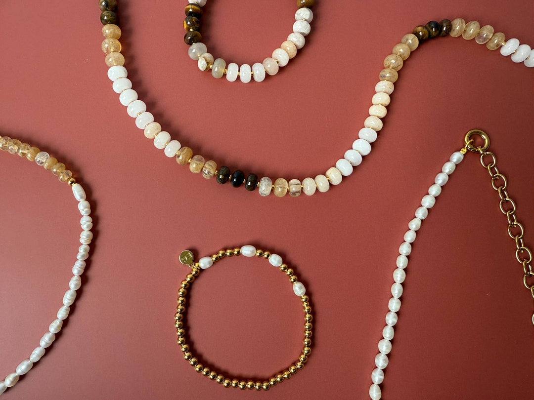 Morse Code Gold Waterproof Beaded Bracelet | STRENGTH