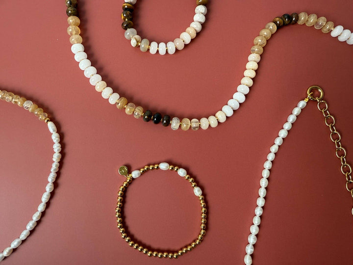 Morse Code Gold Waterproof Beaded Bracelet | STRENGTH