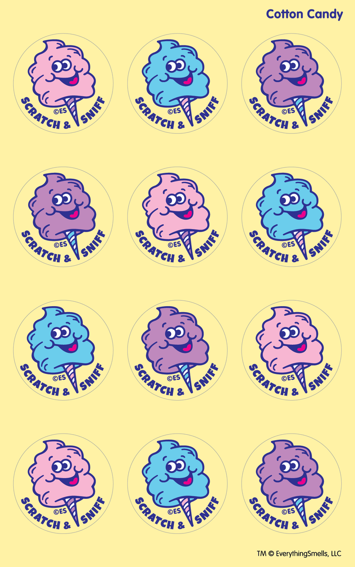 Cotton Candy EverythingSmells Scratch & Sniff Stickers
