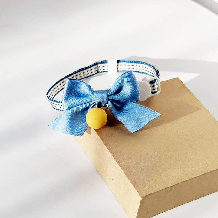 Mokka - Adjustable Collar with Bowknot & Bell