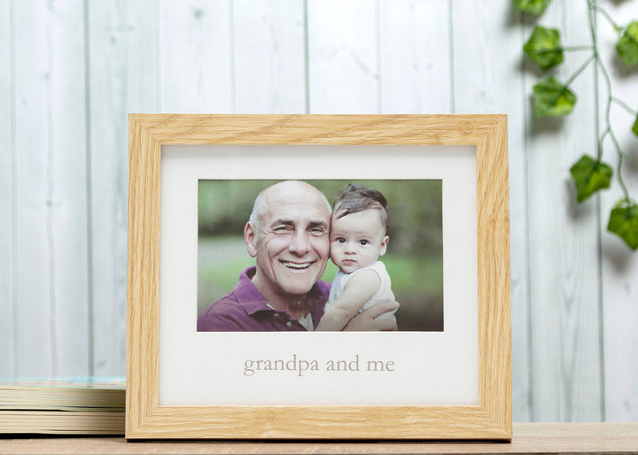 Grandpa & Me Picture Frame, Natural