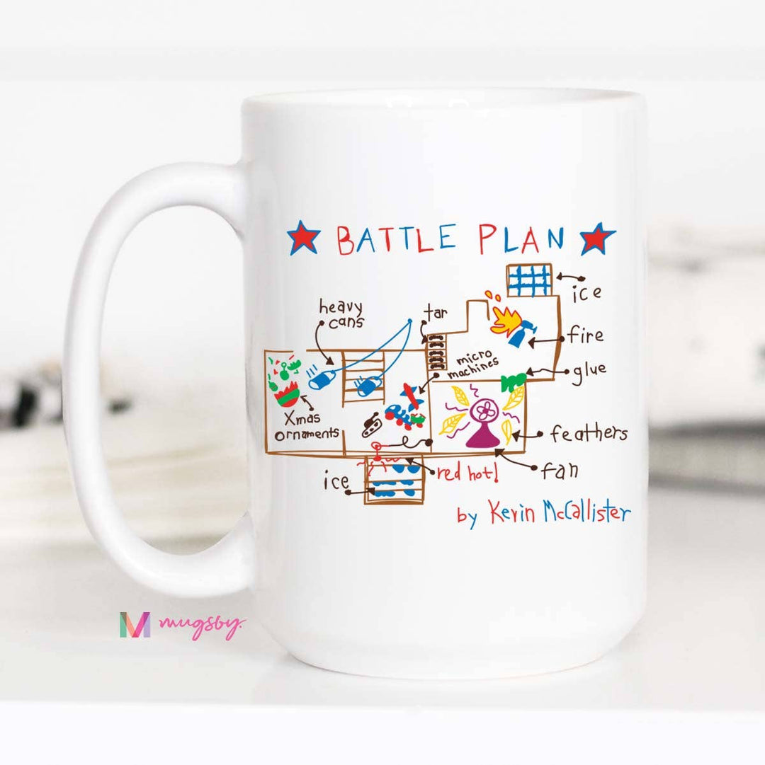 Battle Plan Home Alone Christmas Mug, Cute Mug
