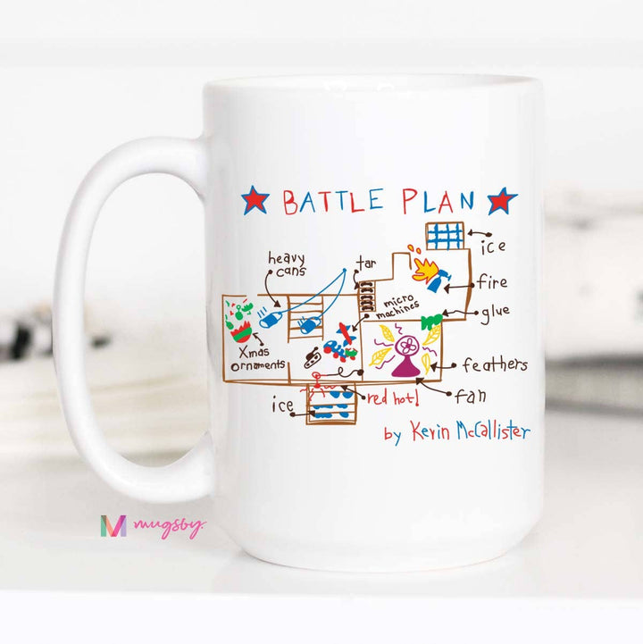 Battle Plan Home Alone Christmas Mug, Cute Mug