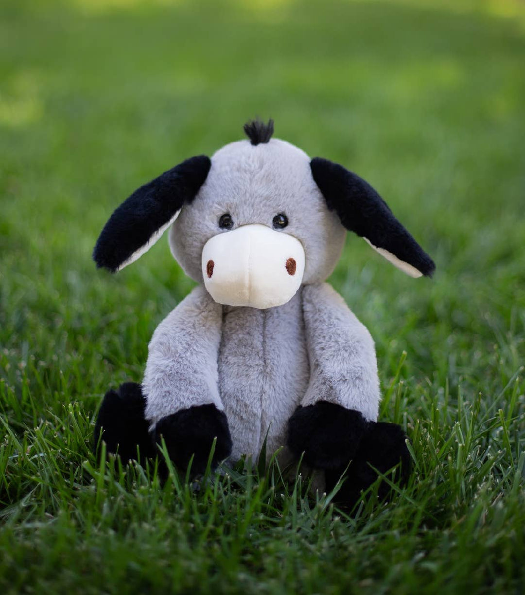 World's Softest Lushee 16 inch Gray Darly Donkey Plush Toy