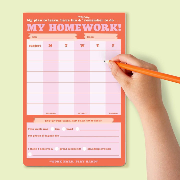 Knock Knock Kids - Homework Stuff Can-Do Pads
