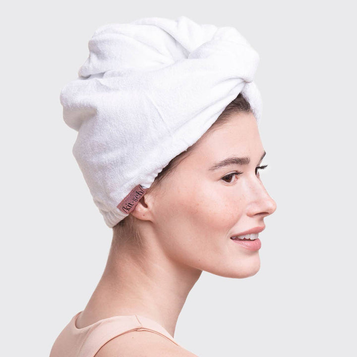 Microfiber Hair Towel  - White_Updated Cost
