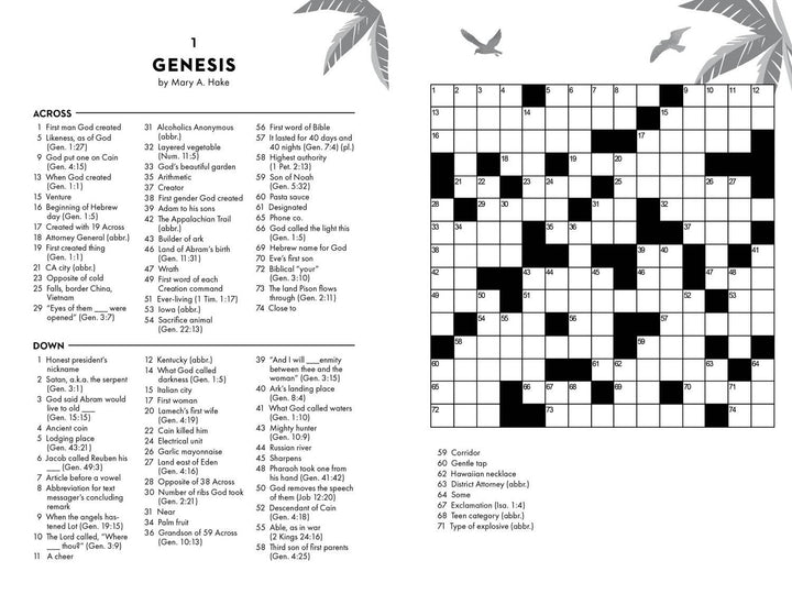 Relaxing Bible Crosswords