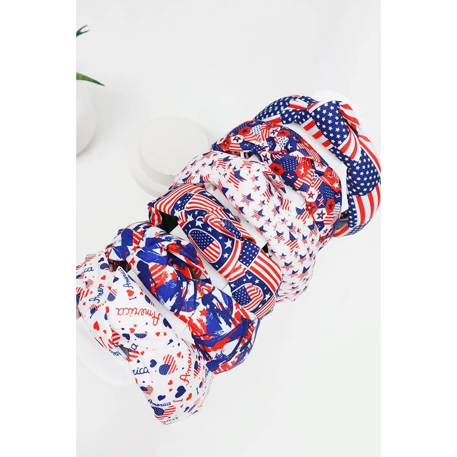 American Flag Headbands