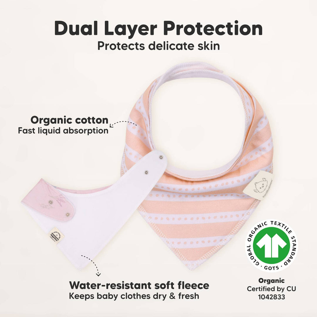 8-pack Baby Bandana Bibs for Girls and Boys
