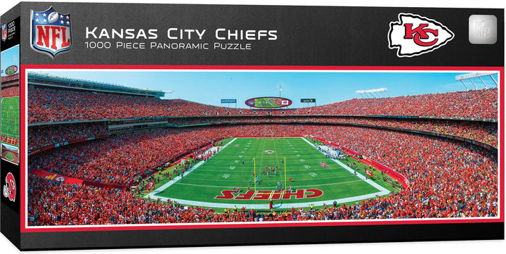 Kansas City Chiefs - 1000 Piece Panoramic Puzzle - End View