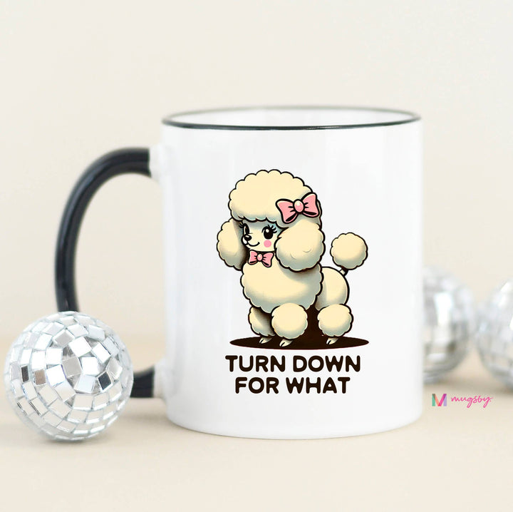 Turn Down For What Funny Coffee Mug, Ceramic Coffee Mug