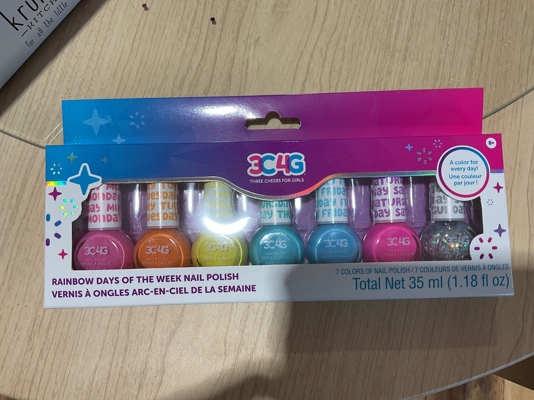 Rainbow Days Of The Week Nails