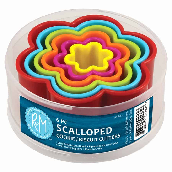 Scallop 6 PC Biscuit Cutter Set