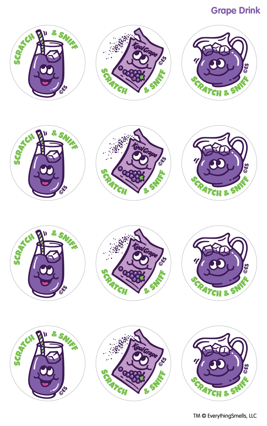 Grape Drink EverythingSmells Scratch & Sniff Stickers