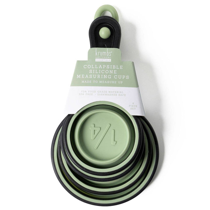 Krumbs Kitchen Silicone Collapsible Measuring Cups 4pcs Set