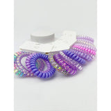 4-Pcs Multicolor Spiral Hair Ties