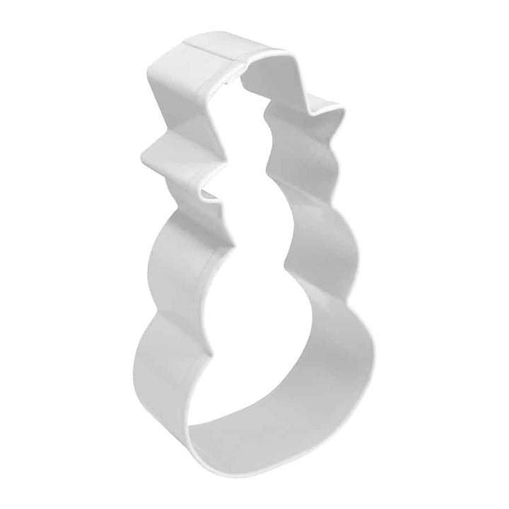 Snowman W/ Top Hat Cookie Cutter (White, 4")