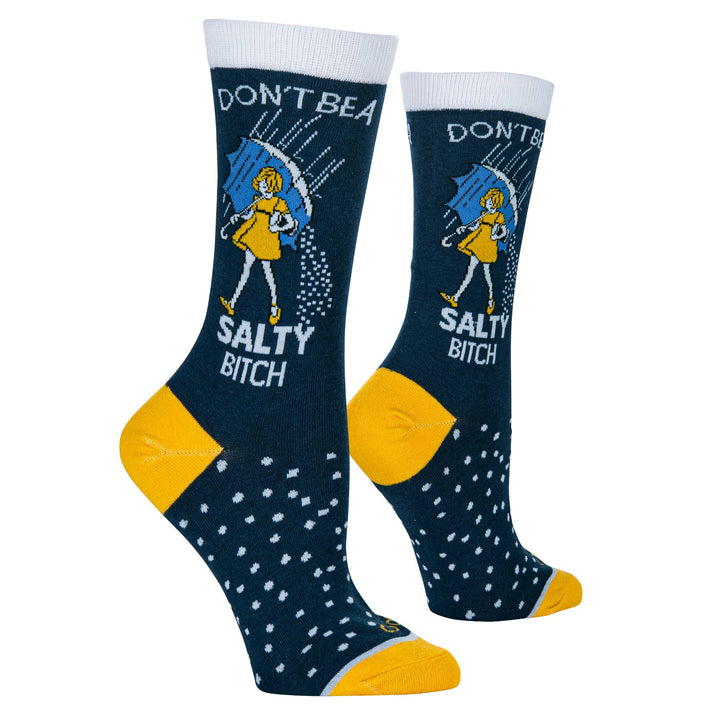 Salty Bitch - Womens Crew Folded - Cool Socks