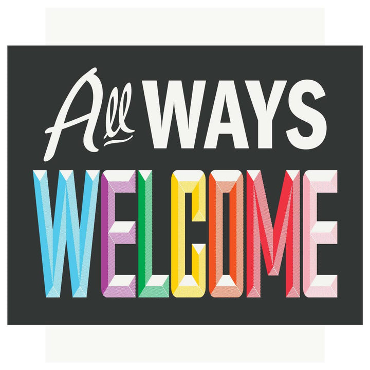 2.5 x 3.5 All Ways Welcome Magnet