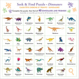 Dinosaurs Seek & Find 100-Piece Jigsaw Puzzle