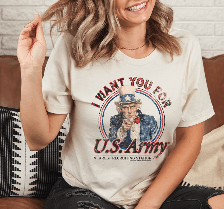 Uncle Sam I want YOU for U.S. Army Historical Poster Tee