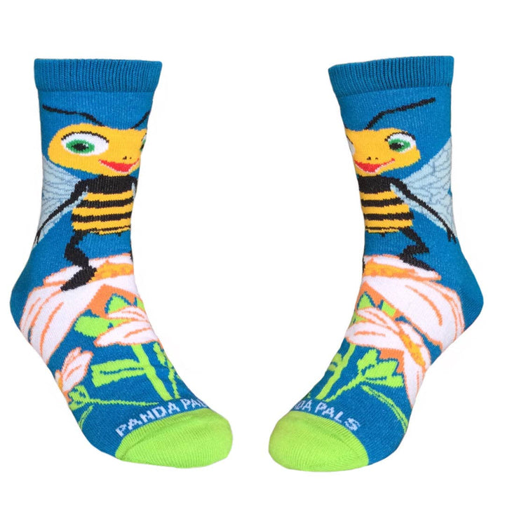 Bees Loving Flower Socks (Ages 3-7)