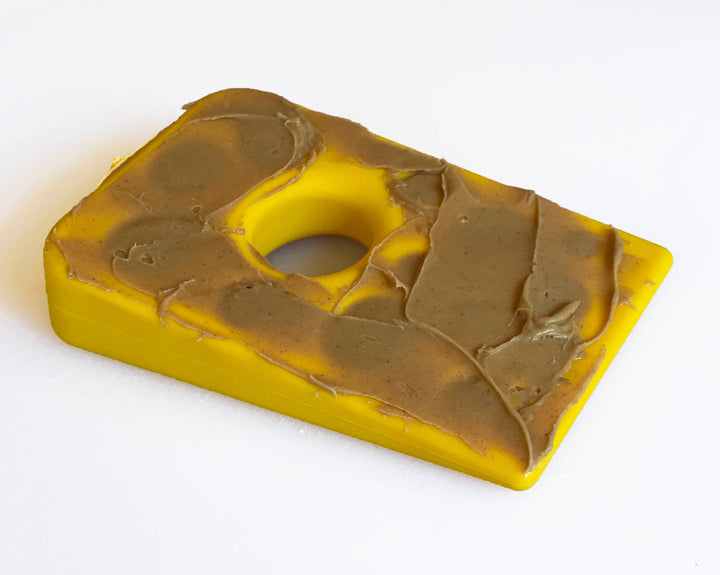 Swiss Cheese Wedge Durable Nylon Dog Chew Toy for Aggressive