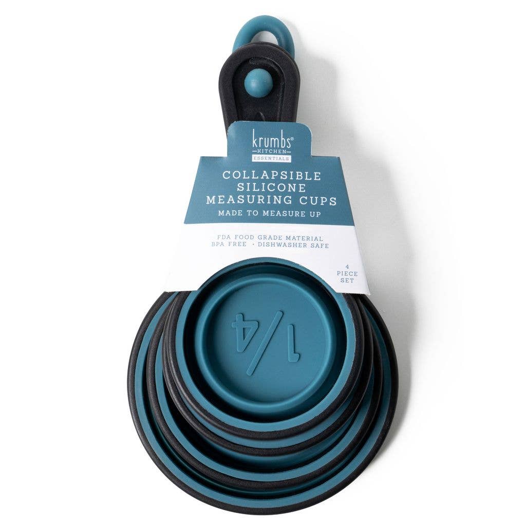 Krumbs Kitchen Silicone Collapsible Measuring Cups 4pcs Set