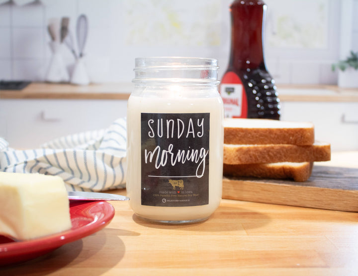 Sunday Morning Mason Jar Candle