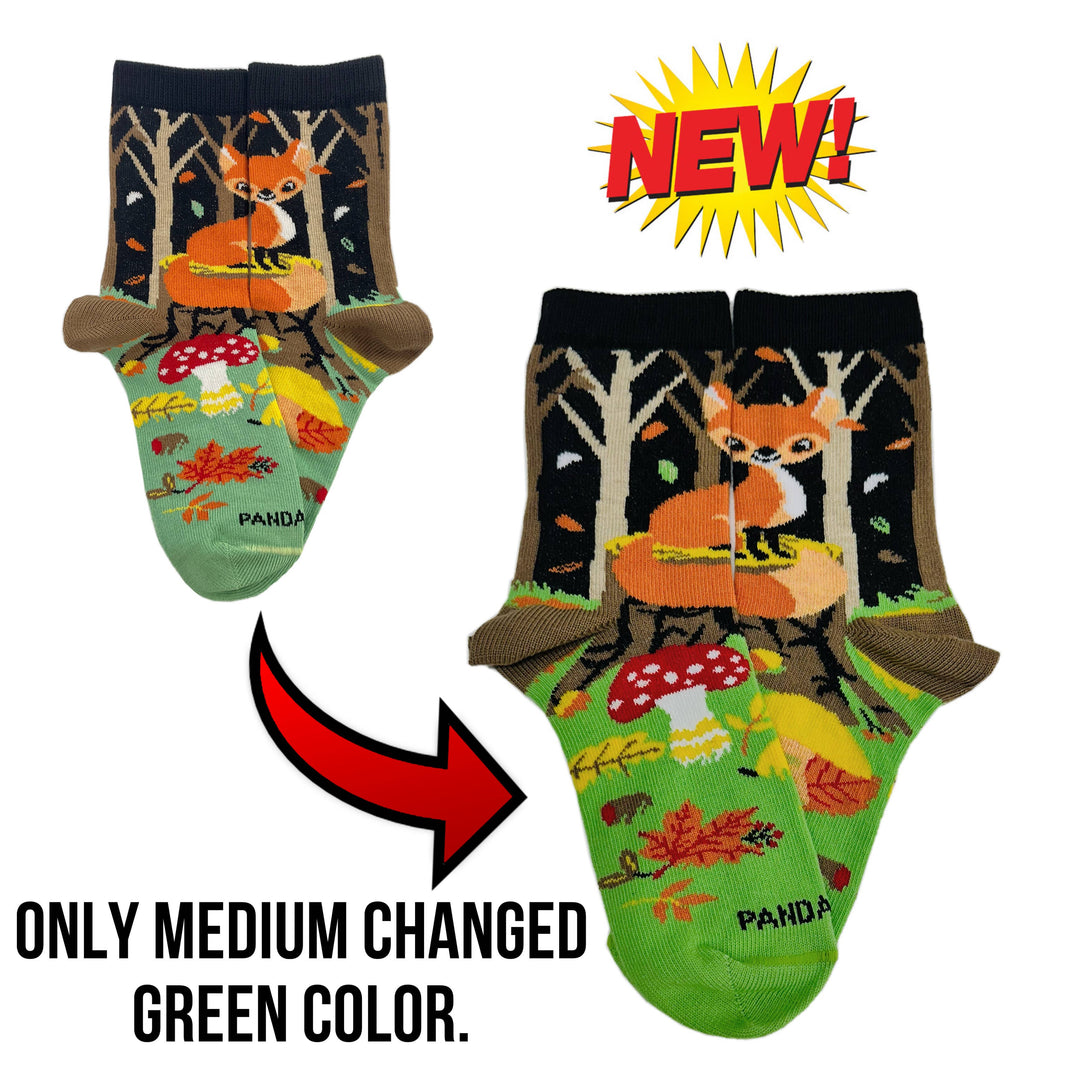 Fox in the Woods Socks from the Sock Panda (Ages 3-7)