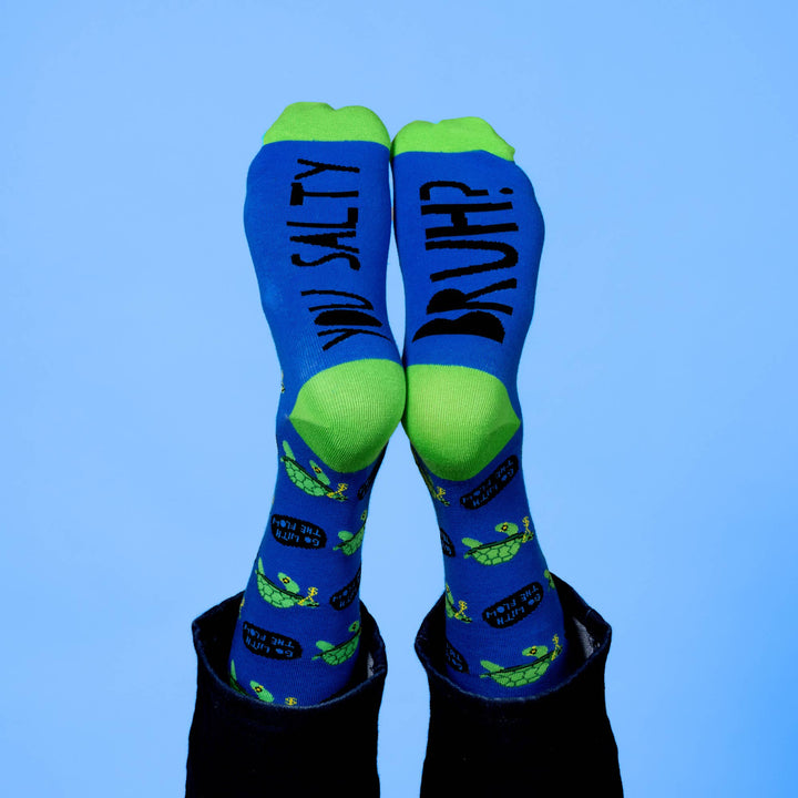 Salty Bruh - S/M Unisex Cotton Blend Sock