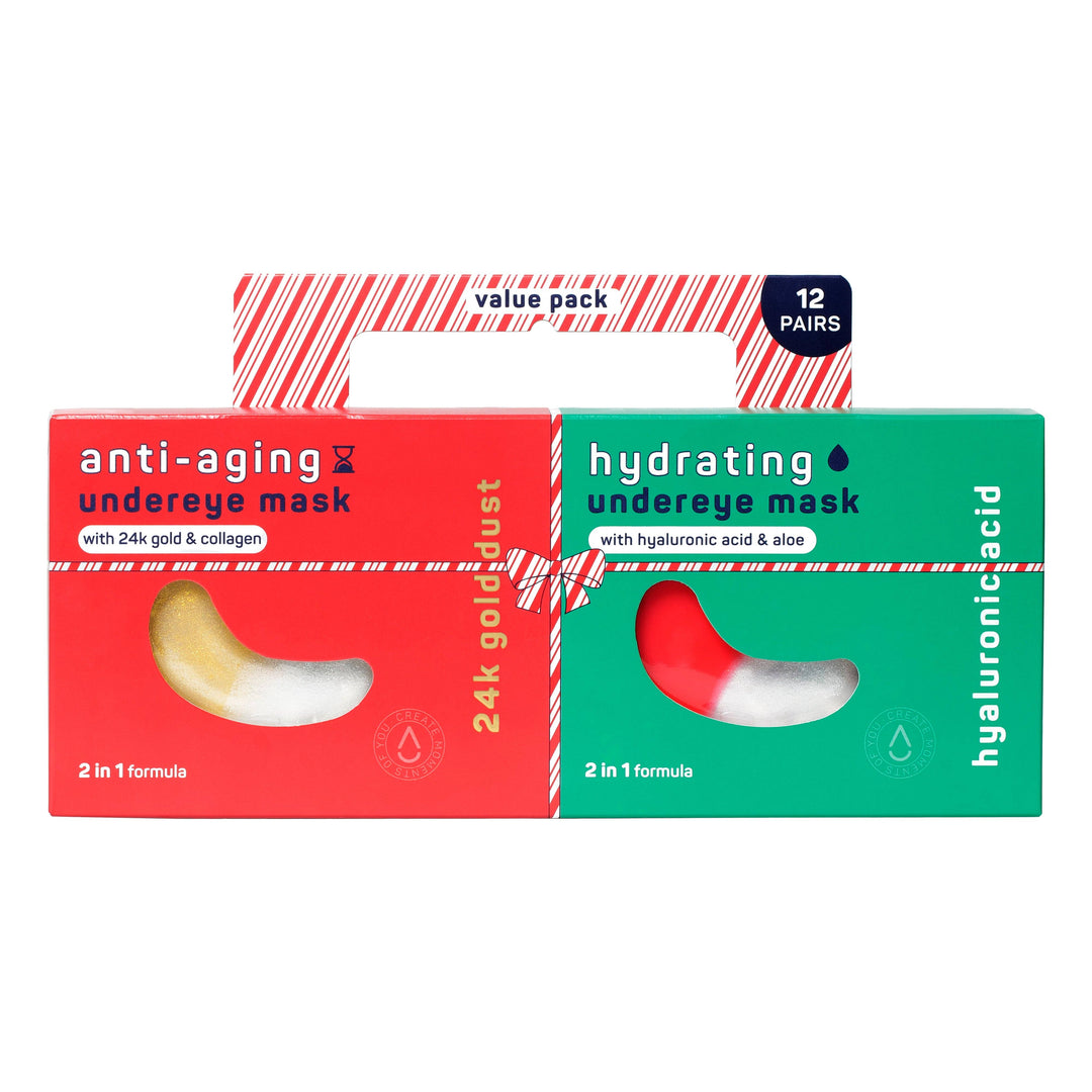 Christmas Holiday Anti-Aging & Hydrating Undereye Mask Duo – Value Pack