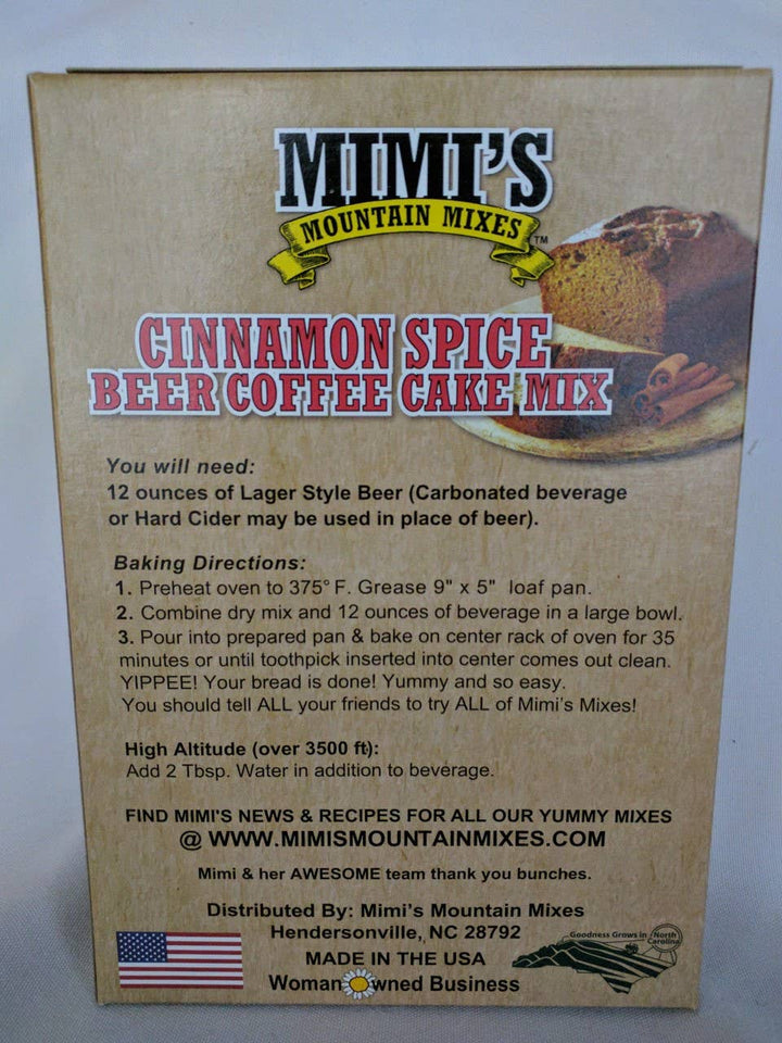 CINNAMON SPICE BEER COFFEE CAKE MIX