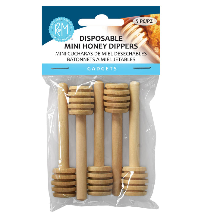 Disposable Mini Honey Dippers Pack of 5