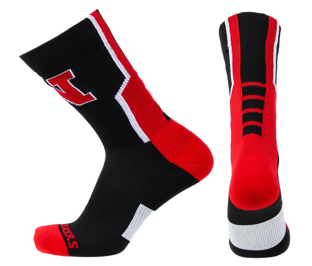 Nebraska Cornhuskers Black Sports Performance Socks