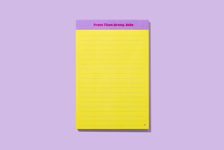 List Pad - "Prove Them Wrong"