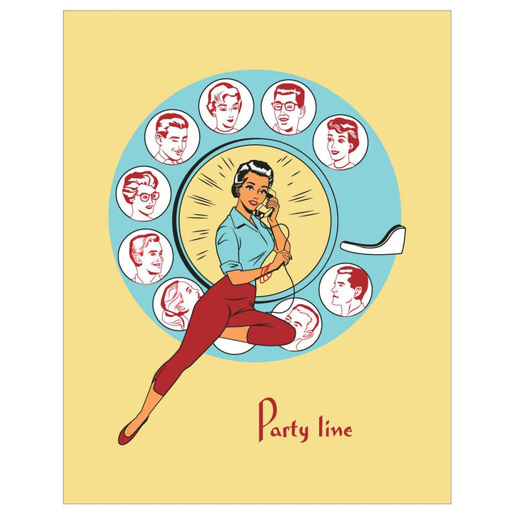2.5'' x 3.5 Party Line Magnet