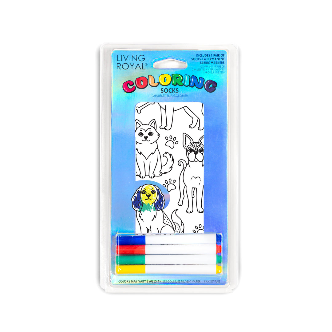 Ankle Socks - DIY Coloring Kit - Puppy Love