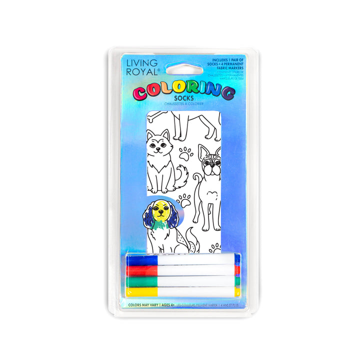 Ankle Socks - DIY Coloring Kit - Puppy Love