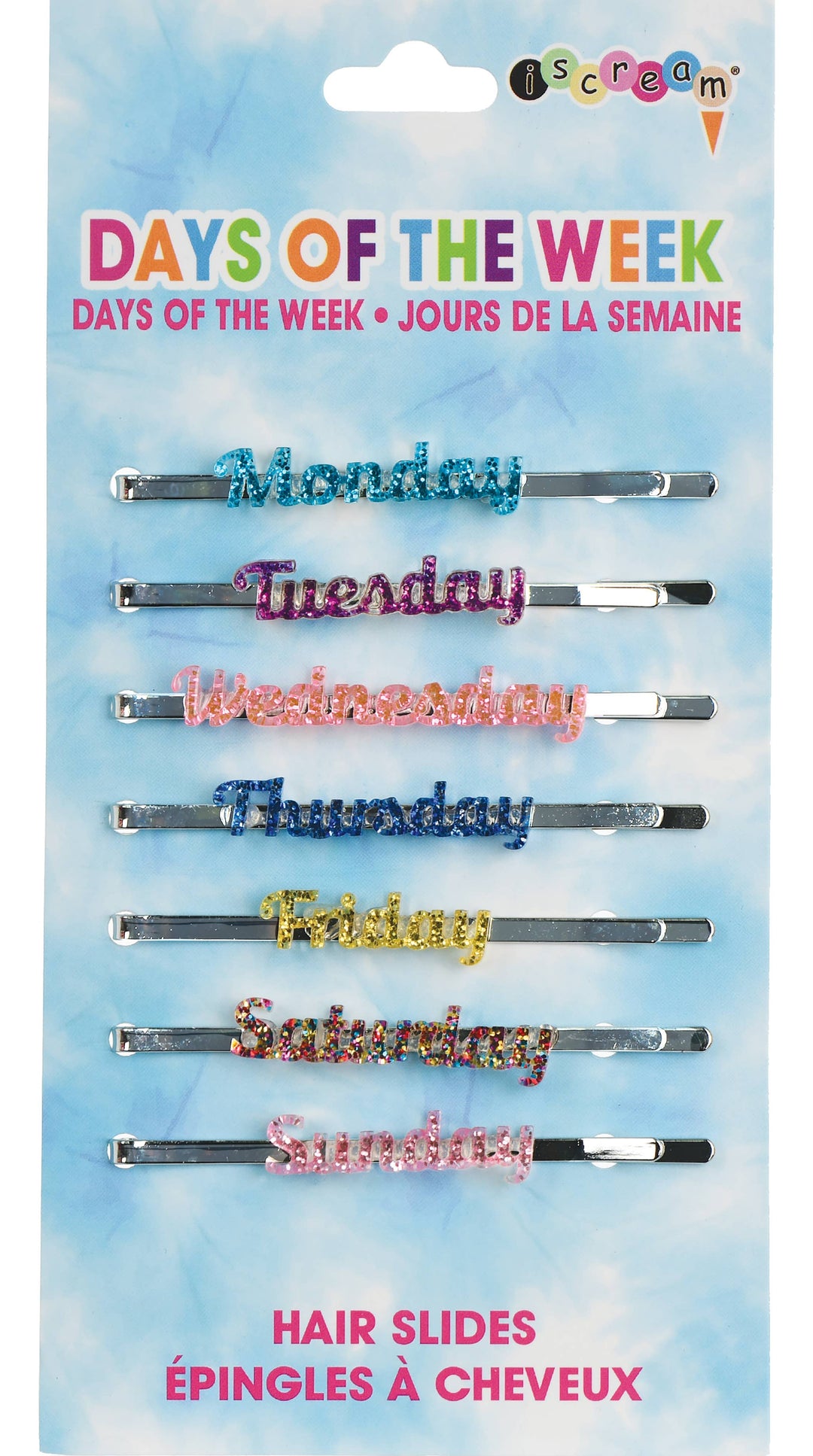 Days Of The Week Hair Slides
