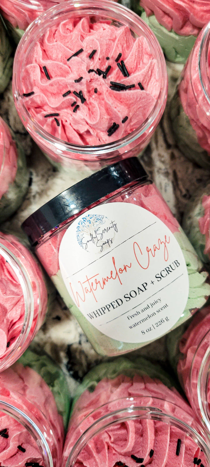 Watermelon Craze Whipped Soap + Scrub