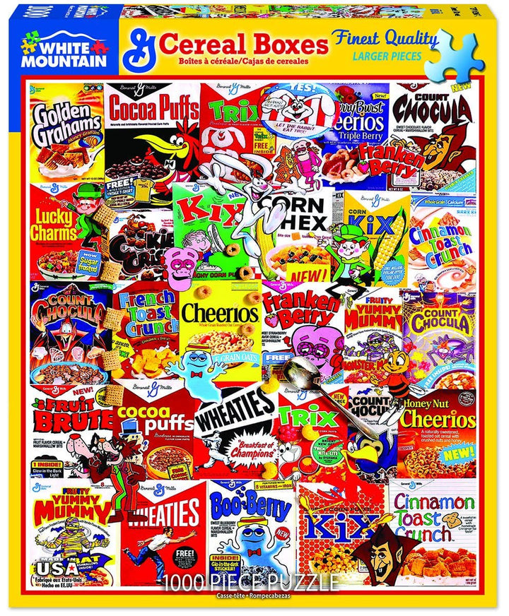 Cereal Boxes (1261pz) - 1000 Piece Jigsaw Puzzle