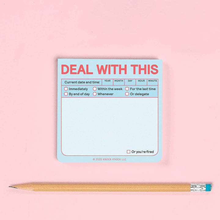 Deal with This Sticky Note (Pastel Version)